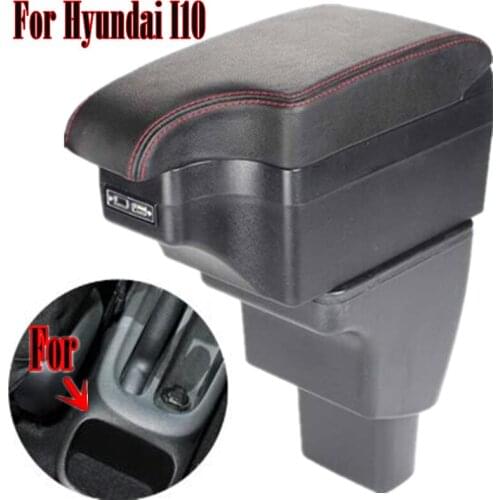 For Hyundai I10 armrest box central Store content Storage box armrest box