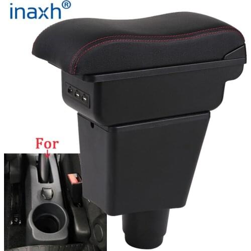 For Renault Logan Armrest box Interior special Retrofit parts Center Car Armrest box Center Storage box USB