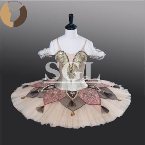 Professional Ballet Tutus For Girls Ballet Pancake 11 Layers Hard Tulle Skirt Ballet Costumes Pirates Performance cLothingAT1268