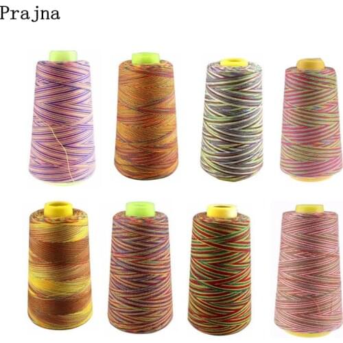 Prajna Rainbow Color Sewing Thread Machine Embroidery Threads For Clothing Hand Craft Sewing Supplies Quilting Accessories