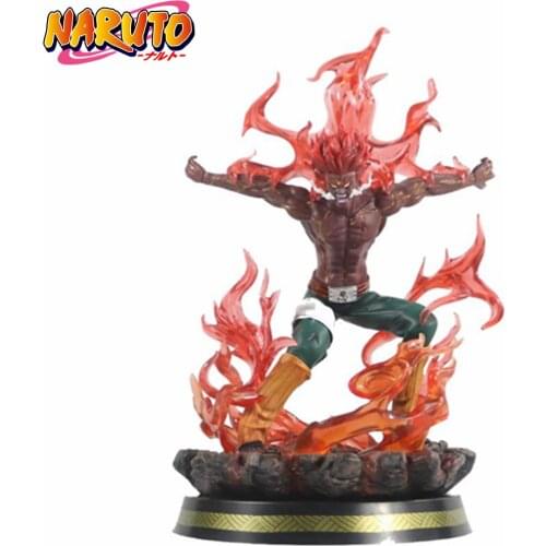 Anime Naruto Might Guy Statue Eight-door Armor PVC Action Figure 300mm Naruto Shippuden Guy Collectible Toy Figurine