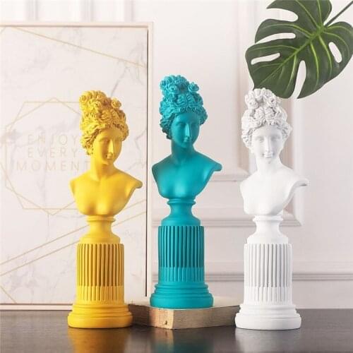 VENUS GODDESS BUST STATUE APHRODITE FIGURE ART SCULPTURE RESIN CRAFTWORK HOME DECORATIONS LINE DRAWING TEACHING AIDS R945
