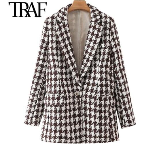 TRAF Women's Tweed Blazers China