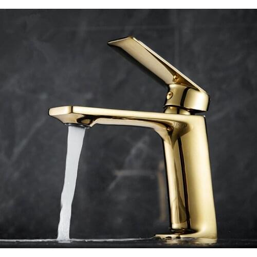 Tuqiu Gold Bathroom Faucet Basin Faucet Mixer Tap Black/Chrome Wash basin Faucet Hot & Cold Waterfall Faucet Brass New Arrivals