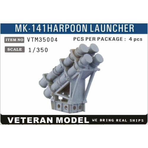 Veteran VTM35004 1/350 MK-141 HARPOON LAUNCHER (4pcs) NEW *US SELLER