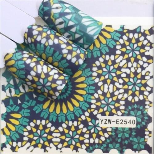 YWZLE 1 Sheet Stamp Styles Nail Art Water Transfer Sticker Decals DIY Tips