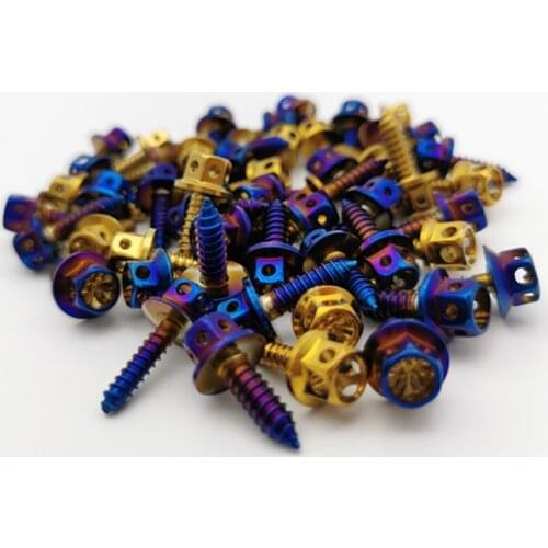 1pcs Motorcycle 304 Stainless Steel External Hexagon Screw M4 M5 Large Head Flange Self Tapping Screw