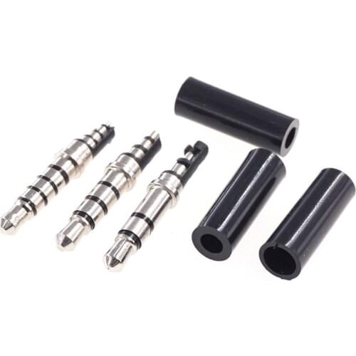 10Pcs 3.5MM Phone Plug 2 3 4 5 Poles Mono Stereo TS TRS TRRS TRRRS Audio 14.0 Length 4.5 Diameter Wire Solder