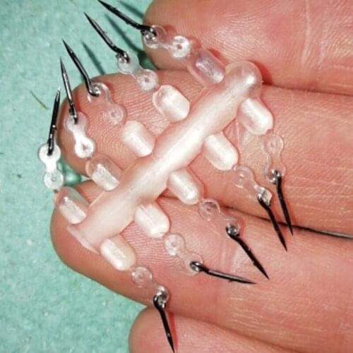 10PCS carp bait nailed lure rubber connector with connector for Ronnie rig fishing Boilie bait bayonet carp feeder fishing