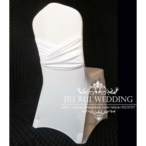 100 PCS Cross Back Lycra Spandex Chair Cover For Wedding Decoration
