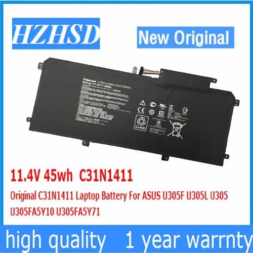 11.4V 45wh NEW Original C31N1411 Laptop Battery For ASUS U305F U305L U305 305F U305FA5Y10 U305FA5Y71