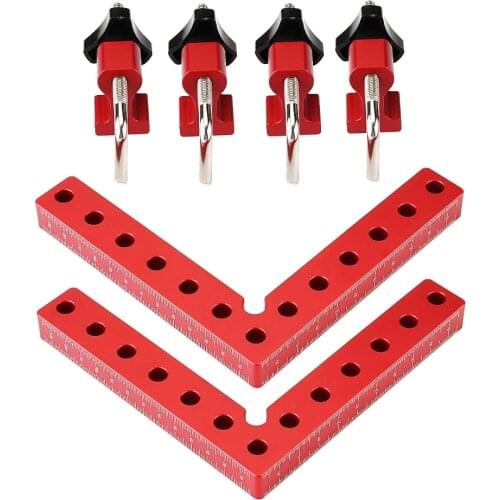 2 Set Woodworking Precision Clamping Square L-Shaped Auxiliary Fixture Splicing Board Positioning Panel Fixed Clip Carp