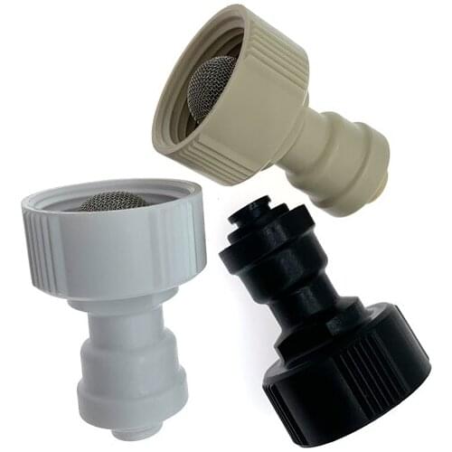 3/4"Female Thread-1/4"OD Tube Quick Fitting Hose Straight Connector Aquarium RO Water Filter Reverse Osmosis System 2Pcs