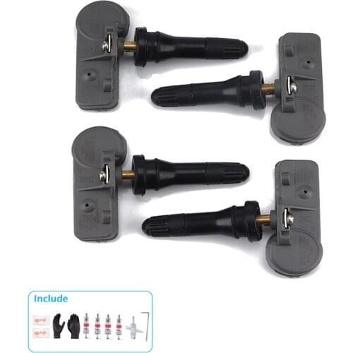 4pcs Car Tire Pressure Detector Universal TPMS Tire Pressure Monitoring Sensor Alarm Kit For Chevy GMC Buick Cadillac