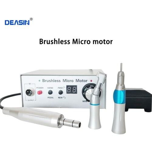 50,000 RPM Non-Carbon Brushless Aluminium Shell Dental Micromotor Polishing Unit Control Box dental micro motor nail polish set