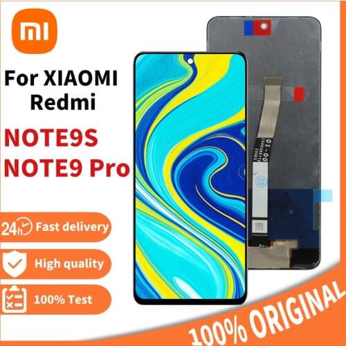 6.67" Origianl Display For Xiaomi Redmi Note9s Note9 Pro LCD Display Touch Screen Digitizer Assesmbly For Redmi Note 9 Pro Lcd