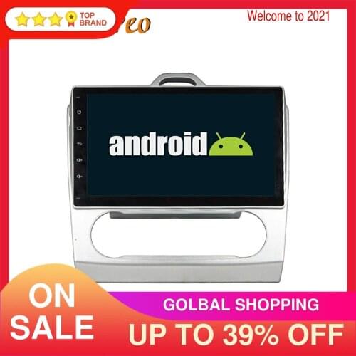Android 9 4GB Car Head Unit GPS Navigation Multimedia Player For Ford Focus 2007-2011 Auto Radio Tape Recorder No DVD Player ISP
