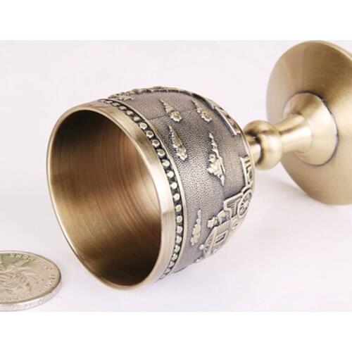 Wine Glasses Stainless Steel Metal Wineglass Bar Wine Glass Champagne Cocktail Drinking Cup Charms Party Supplies