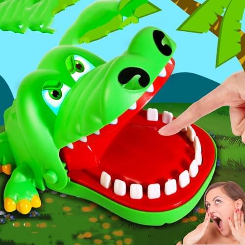 Home Board game toys Crocodile Mouth Dentist Bite Finger Toy Large Crocodile Pulling Teeth Bar Games Toys Kids For Children