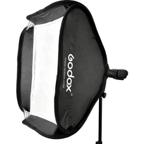 Floading Adjustable Godox 40 x 40cm Flash Softbox Kit with S-Type Bracket Bowen Mount Holder For Camera Photo Studio