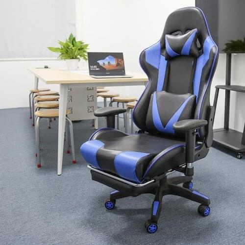 WCG Gaming Chair with Footrest Lift Up Game Chair High Quality Ergonomic Computer Chair rotated 360 degrees Home Furniture