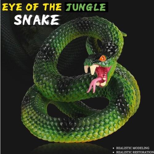 Simulation Animal Boa Constrictor Childrens Tricky Toy Snake Jungle Golden Python Reptile Model Home Decoration Figure