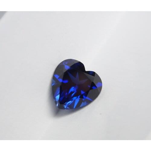 Royal Blue Sapphire 8pcs 5x5mm Small Size 34# Corundum 5A Quality Loose Heart Cut Gemstone