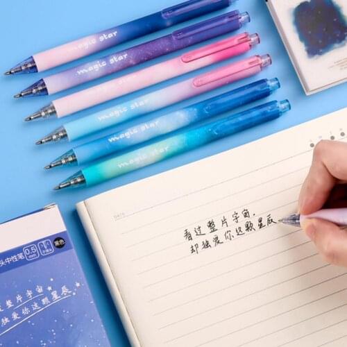 Star Series Neutral Pen Novelty Gel Pens Cute Simple Neutral Pens School Kawaii Supplies Pens For Kids Office Gift Korean G Y0A6