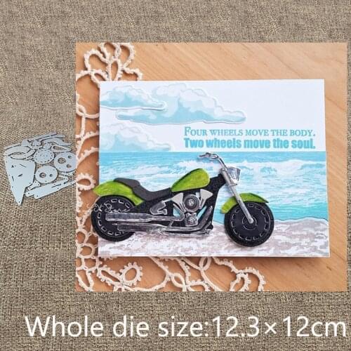 New Design Craft Metal stencil mold Cutting Dies Motorcycle decoration scrapbook die cuts Album Paper Card Craft Embossing