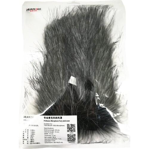 Outdoor Dusty Furry Cover Windscreen Windshield Muff for Tascam DR-10SG DR10SG Hot Shoe Camera-Mountable Voice Recorder Deadcat