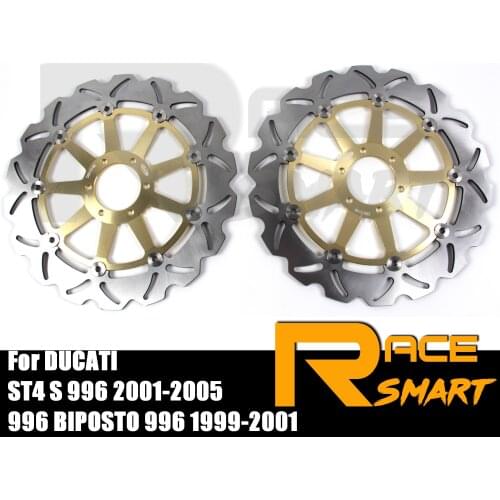 For DUCATI ST4 S 996 2001 - 2005 Motorcycle 1 Pair CNC Front Brake Disks Discs Rotors ST4 S ABS 996 2003 ST4-S 2002 2003 2004
