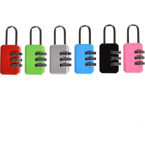 1PCS Resettable 3 Dial Digit Combination Suitcase Luggage Password Code Lock Padlock