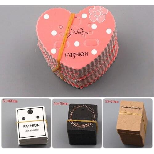 20 Sheets Of 14 Sizes Black And White Paper High Grade Card Packing Earrings Stud Card Jewelry DIY Jewelry Accessories
