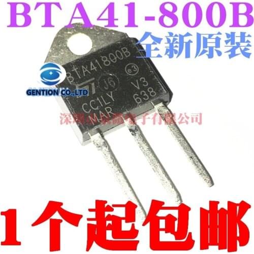 10PCS BTA41800B bidirectional thyristor BTA41-800-b into the TO-3 p in stock 100% new and original