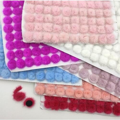 10pcs DIY Pompon 3cm Mink Pompoms Fur Balls for Sewing on Knitted Keychain Scarf Shoes Hats Fur Pom Pom DIY Crafts Accessories