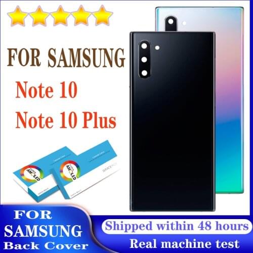 100% New For Samsung Galaxy Note 10 N975 Note 10 Plus NOTE10+ Battery Back Cover Door Housing Camera Glass Lens