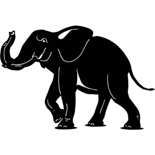 17.1CM*15CM Elephants Creative Decoration Car Sticker Car Door Vinyl Decal