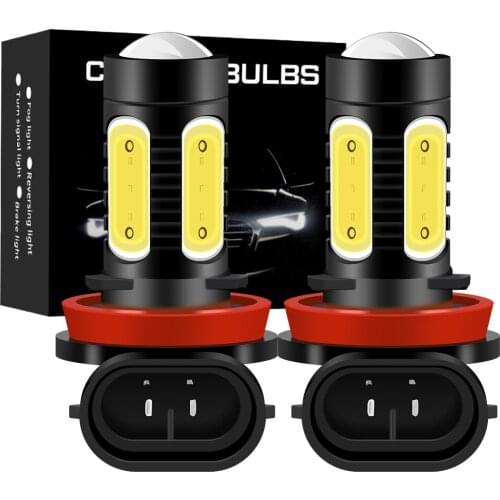 2X H11 LED Fog Lamp Golden Yellow White 9006 HB4 H27 881 PSX24W Car Automobile Bulb Lamp H8 Auto Fog Light 12V 24V 6000K 3000K