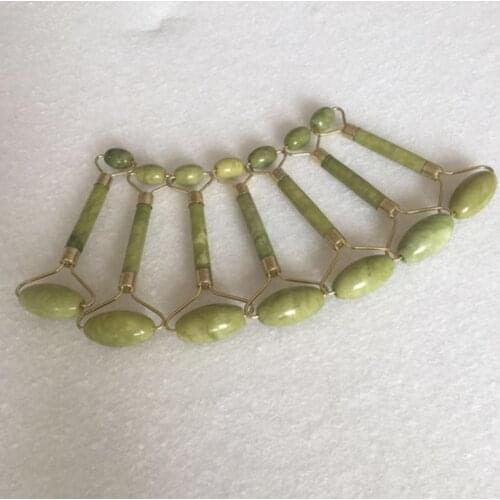 200pcs Face Massage Jade Roller Facial Eye Neck Body Beauty Tool Jade Roller Face massager Relaxation Gift SN3414