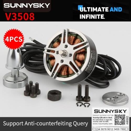 4set/lot Original SUNNYSKY V3508 380kv 580kv 700kv Outrunner Brushless Motor for Multi-rotor