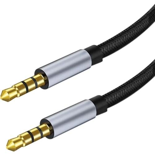 AUX Braided Audio Cable Car 3.5mm Male To Male Audio Cable Mobile Phone Audio Headset Audio Cable Auxiliary Line Speaker