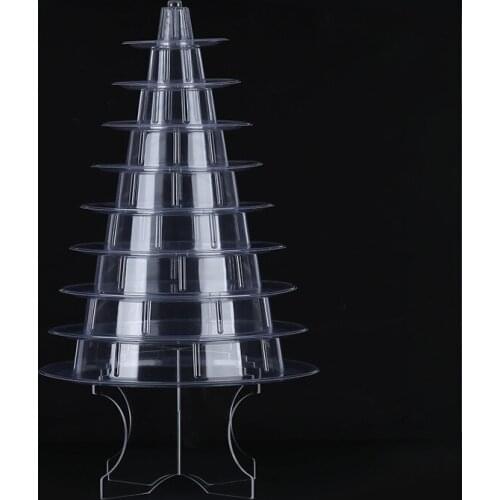 1 PC 10-layer Macarons Display Stand Birthday Party Wedding Cupcake Display Stand Party Baking Dessert Display Ornaments