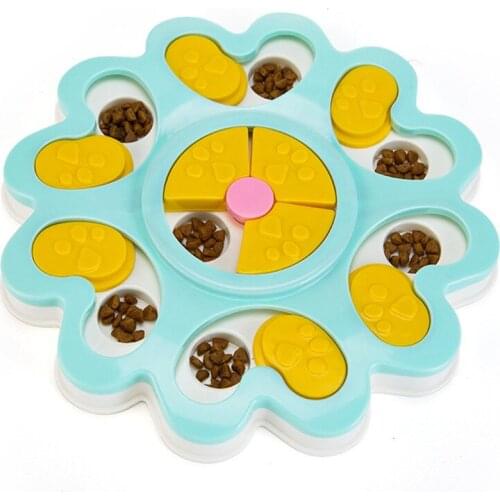 Dog Puzzle Dog Game Interactive IQ Flower Slow Dispensing Feeding Training Games Feeder For Small Medium Dog Puppy dogs MJ72803