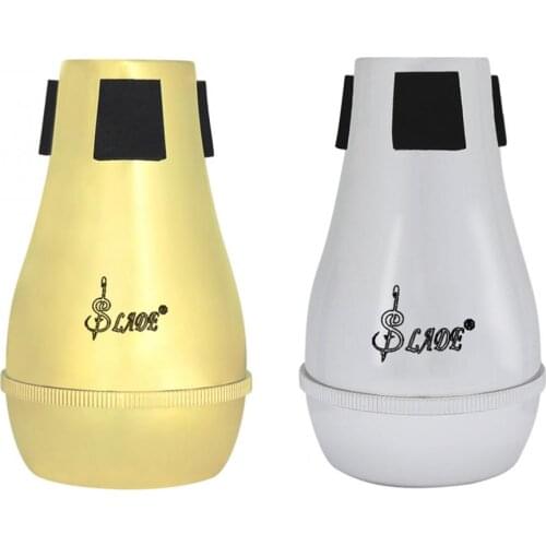 Light-weight Practice Alto Tenor Trombone Trumpet Straight Mute Silencer Sourdine durable ABS Material Gold Silver Optional