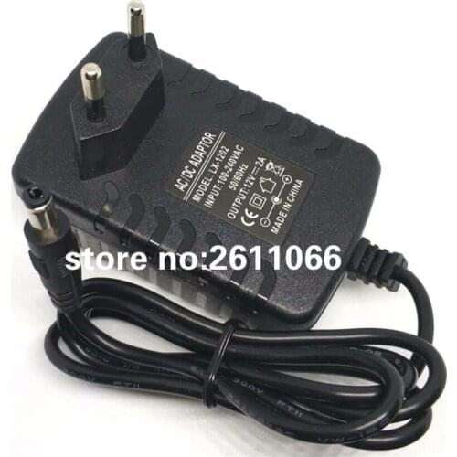 LX1202 12V2A AC 100V-240V Converter Adapter 5.5*2.1 DC 12V 2A 2000mA Power Supply EU Plug 5.5mm x 2.1-2.5mm for LED strip CCTV
