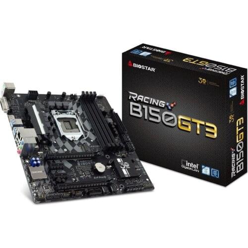 For BIOSTAR B150GT3 Original NEW B150 Motherboard LGA 1151 support G4560 SATA3 64G USB3.0 Micro ATX