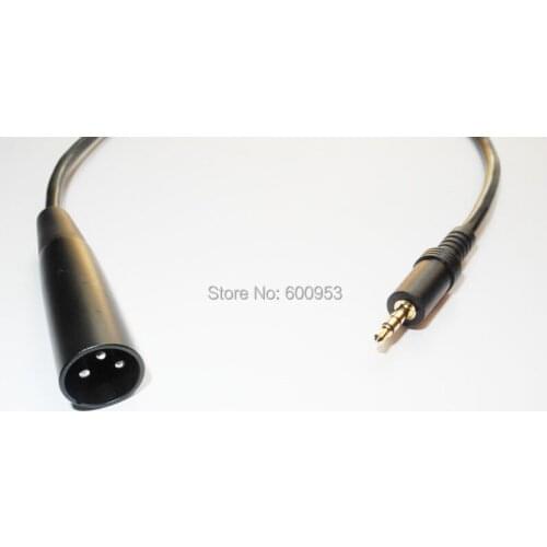 Microfilm Movie & TV Camera Wireless Microphone Cable 3.5mm stereo To XLR 3Pin