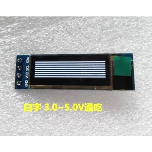 0.91'' OLED module 0.91 inch OLED display Module I2C IIC Interface withe color 128*32 Dot Matrix 128x32 SSD1306 driver for uno