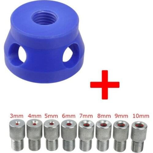 Replaceable Vertical Drill Guide Doweling Jig Kit 3-10mm Drill Positioning Pocket Hole Puncher Woodworking Tools