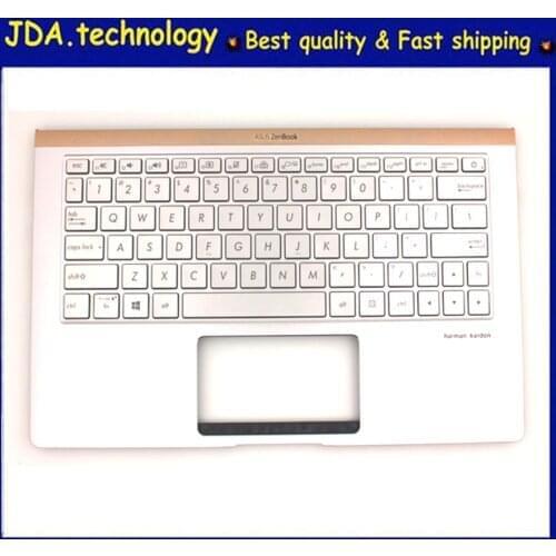 MEIARROW 95%new palmrest top case for ASUS U2 Deluxe13 13 U3300 palmrest US keyboard upper cover C shell,Silver